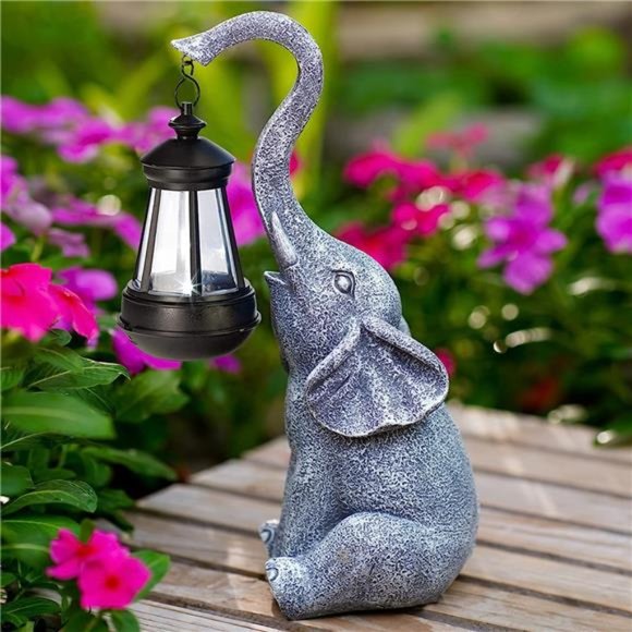 Elephant Statue for Garden Decor with Gift Appeal - Ideal Gifts for Women - Picture 1 of 6